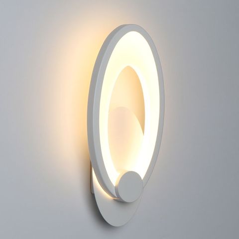 Moderne lumière LED applique acrylique applique ovale forme chambre salon couloir applique Art décoration AC 90-260V ► Photo 1/6