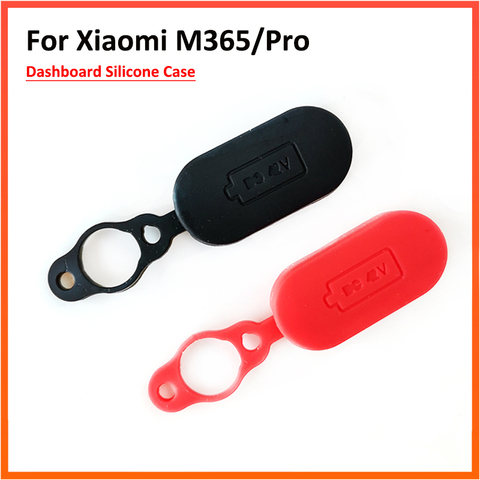 Étui en caoutchouc de prise de poussière de Port de charge pour Xiaomi Mijia M365 pièces de rechange de couverture de trou de ligne de frein de Scooter électrique noir ou rouge ► Photo 1/6