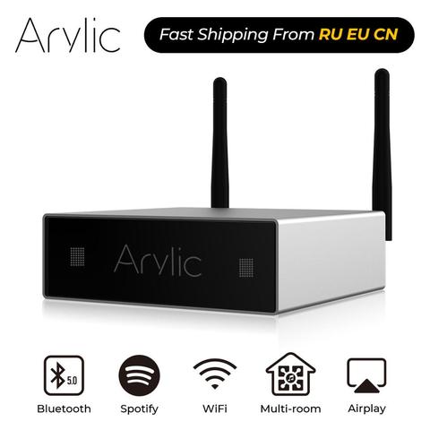 Arylic A50 – Mini récepteur WiFi domestique et Bluetooth HiFi, puissance stéréo classe D, amplificateur audio numérique réseau multichambre avec usb ► Photo 1/6