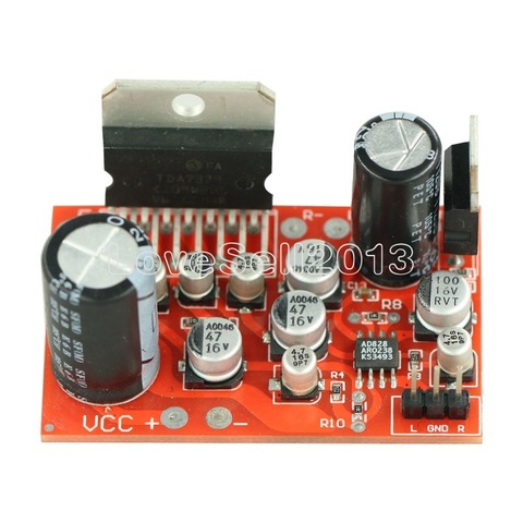 Carte amplificateur Audio stéréo 12V cc TDA7379 38W + 38W avec préamplificateur AD828 Super que les cartes amplificateurs NE5532 Circuit intégré ► Photo 1/4