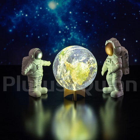 Drop 2022 nouvelle 3D impression terre lampe rechargeable planète veilleuse pour chambre décoration comme galaxie lampe enfants cadeau ► Photo 1/6