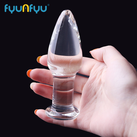 Pyrex verre Anal Plug gode jouets sexuels produits godemichet Anal adulte Prostate stimulant bout à bout Anal Plug pour femmes hommes ► Photo 1/6