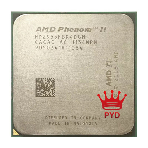 AMD Phenom – processeur Quad Core II X4, 955 Ghz, L3/6M, prise AM3 938pin, 3.2 ► Photo 1/2
