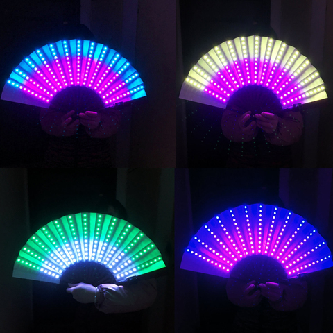 Ventilateur LED polychrome, lumières de danse, plus de 350 Modes, micro lumières, couleurs infinies, pour Rave Club EDM, fête musicale ► Photo 1/6