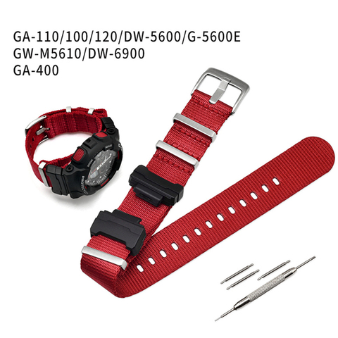 Bracelet de remplacement en Nylon otan pour Casio g-shock GA-110/100/120/150/200/400 GD-100/110/120 DW-5600 Bracelet de GW-6900 ► Photo 1/6