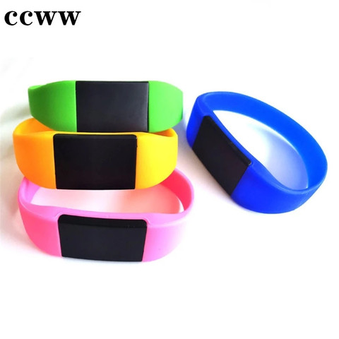 125KHz EM4305 T5577 RFID NFC Bracelet jeton répliquable inscriptible étanche silice Smart Bracelet porte-clés porte-clés carte 1 pièces ► Photo 1/4