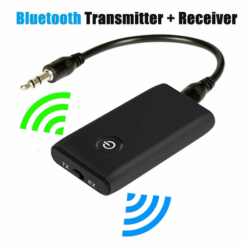 2 en 1 sans fil Bluetooth 5.0 émetteur récepteur rechargeable pour TV PC voiture haut-parleur 3.5mm AUX Hifi musique Audio adaptateur ► Photo 1/6
