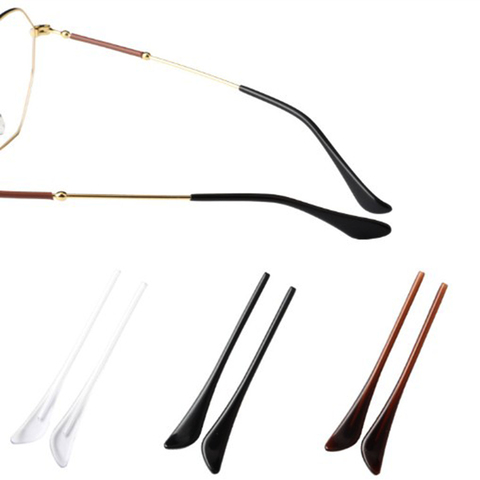10 paires (20 pièces) d'embouts en plastique antidérapants pour lunettes de Temple en métal, pointes de lunettes imitant acétate ► Photo 1/6