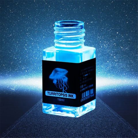 Encre Invisible magique de 18ml Non-carbone pour la papeterie créative de cadeau de lumière UV d'encre fluorescente de stylo d'immersion en verre de fontaine ► Photo 1/6