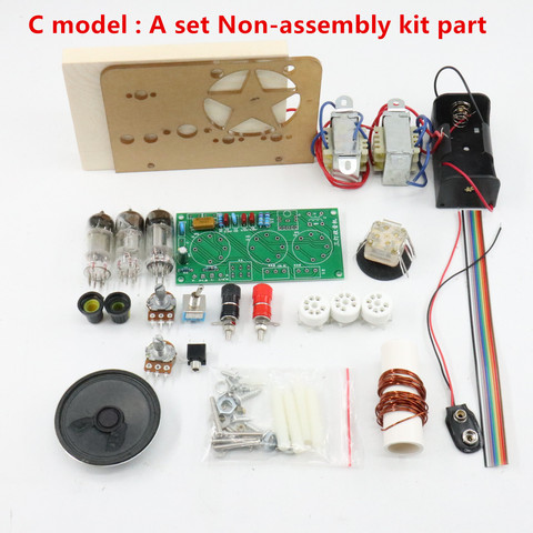 1 pièces/lot kit de radio à ondes courtes tube à trois lampes avec kit de base livraison gratuite ► Photo 1/6