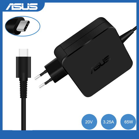 65 W USB type-c adaptateur pour ordinateur portable chargeur pour Asus Lenovo ThinkPad 20 V 3.25A 15 V 3A 9 V 3A 12 V 3A 5 V 2A Ac adaptateur secteur ► Photo 1/5