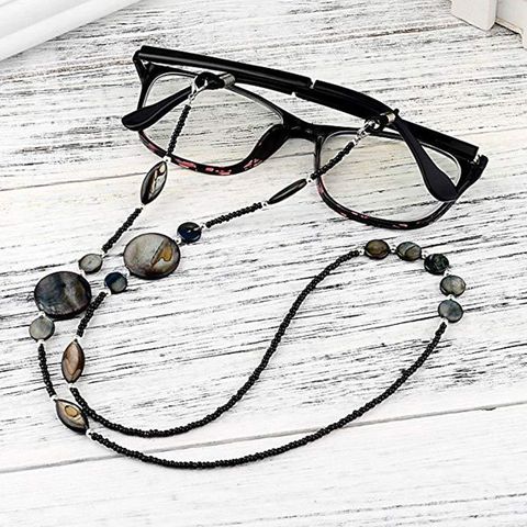 Lunettes de lecture pour femmes, chaîne de lunettes de soleil chic, perles de coquille, support de lanière, nouvelle collection ► Photo 1/6