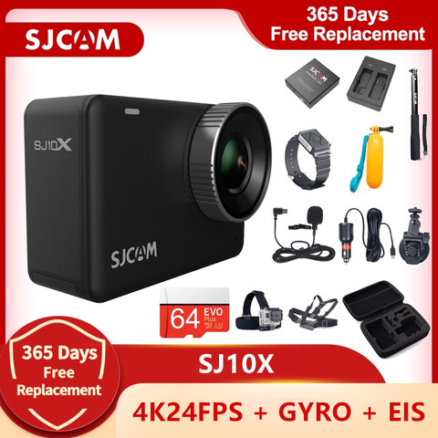 SJCAM SJ10X – caméra d'action SJ10 X 4K 24FPS 10M, étanche, WiFi 2.33, écran tactile, stabilisation gyroscopique, lentille à 7 couches DV ► Photo 1/6