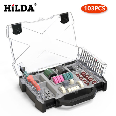 HILDA Dremel Kit d'accessoires d'outils rotatifs pour le meulage, le ponçage, le polissage et la coupe Kit d'outils pour Hilda Dremel ► Photo 1/6