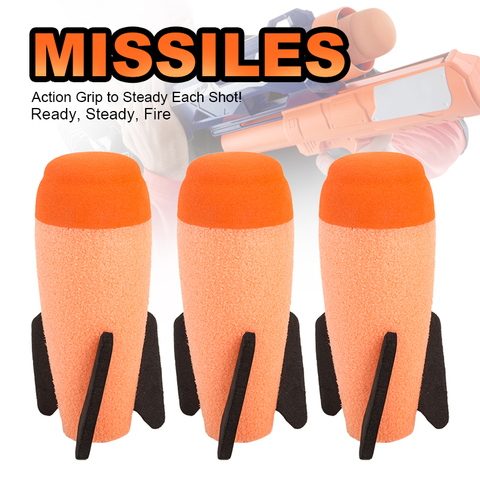 Missile pour Nerf Soft, 2 pièces, module n-strike, avec Missile Elite, cadeau pour enfants ► Photo 1/5