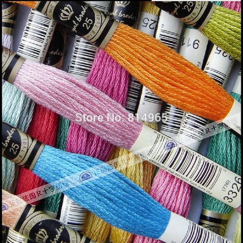 Fil à broder Royal, longueur 8.7 yards, choisissez toutes les couleurs, fil similaire DMC ► Photo 1/2