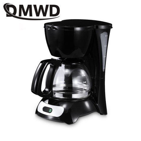 DMWD-cafetière expresso électrique automatique, goutte-à-goutte américaine, cafetière au lait, bouilloire en verre, Mini théière ► Photo 1/3