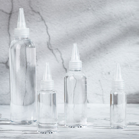 Bouteilles compte-gouttes vides en plastique pour animaux de compagnie, désinfectant, 10ml/20ml/30ml/50ml/100ml, 5 pièces ► Photo 1/6