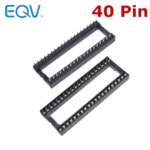 10 pièces 40 broches DIP trou carré IC prises adaptateur 40Pin pas 2.54mm connecteur ► Photo 1/3