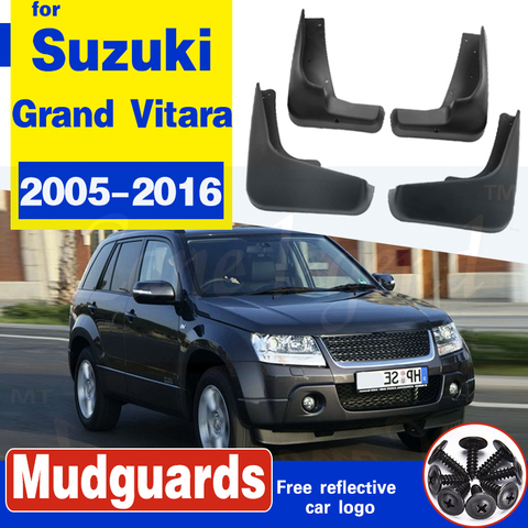 Protecteurs de boue pour voiture Suzuki Grand Vitara / Edcudo (JT), garde-boue-2005, 2016, 2010, 2011, 2012, 2013, 2014, 4 pièces/ensemble ► Photo 1/6