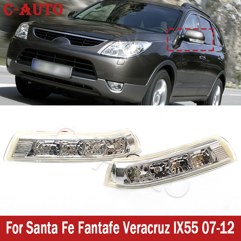 Clignotant LED rétroviseur répéteur lampe pour Santa Fe Fantafe Veracruz IX55 07-12 clignotant indicateur clignotant ► Photo 1/6