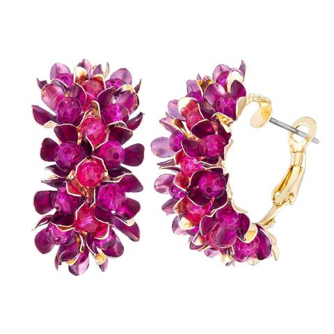 Wgoud – boucles d'oreilles en métal pour femmes, nouveau Design de marque, fleur colorée, cadeau de bijoux ► Photo 1/6