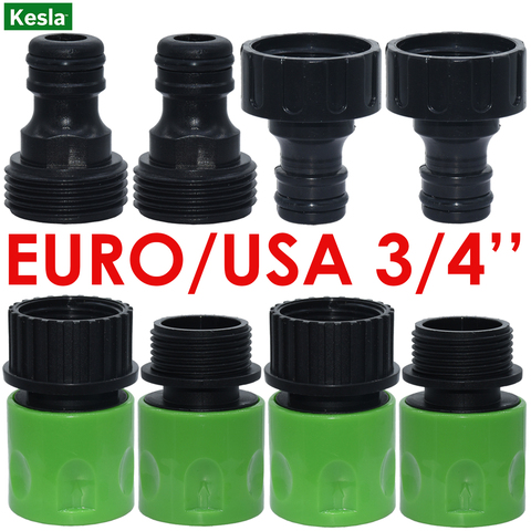 KESLA-raccord raccord rapide tuyau d'arrosage goutte-à-goutte EURO USA, 3/4 