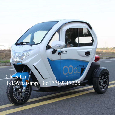 Mini chariot de nourriture à 3 roues, voiture de tourisme, camion de nourriture entièrement fermé ► Photo 1/1