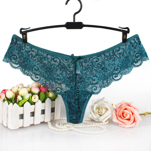 Sexy dames coton maille culotte transparente tongs String lingerie mode taille basse femmes sous-vêtements sans couture slips 1 pièces yq02 ► Photo 1/6