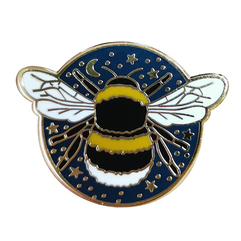 Bumblebee-broche étoile et lune pour artiste, décor brillant ► Photo 1/3