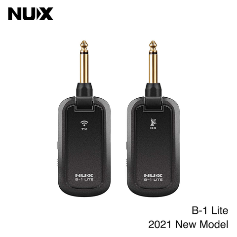 NUX B-1 Lite système de guitare sans fil 2.4GHz Rechargeable 4 canaux Audio émetteur récepteur câble pour guitare électrique acoustique ► Photo 1/1