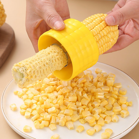 Éplucheur de maïs décapant de maïs coupeur d'épi batteuse décapant de maïs fruits légumes outils de cuisson outils de cuisine décapant d'épi de cuisine ► Photo 1/6