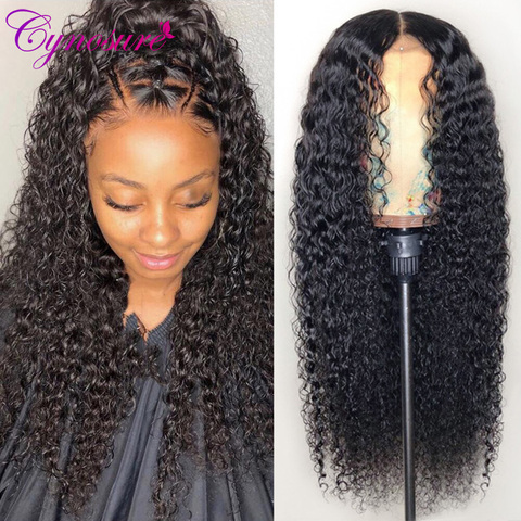 Cynosure 13x4/13x6 Lace Front perruques de cheveux humains pour les femmes noires Remy brésilien crépus bouclés 360 dentelle frontale perruque avec des cheveux de bébé ► Photo 1/6