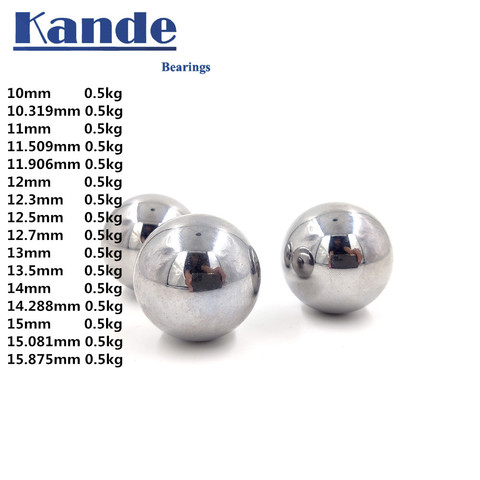 Boule de roulement GCR15 de haute précision, G10, 10, 11, 12, 13, 14, 15mm, 500g de dureté pour CNC tests d'impact Aimant sans aimant ► Photo 1/6