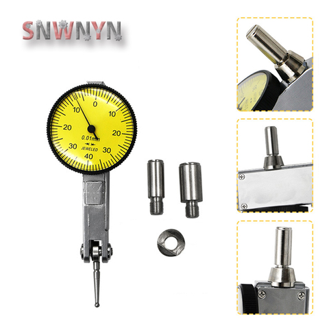 Indicateur de Test à cadran 0-0.8mm 0.01mm micromètre, jauge de niveau, précision métrique, Rails à queue d'aronde ► Photo 1/6