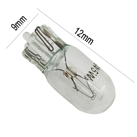 Signalisation blanche, lampe de voiture à simple Filament, T10 W5W 501 194, 10 pièces, verre transparent 12V, 5W W2.1x9.5d ► Photo 1/5