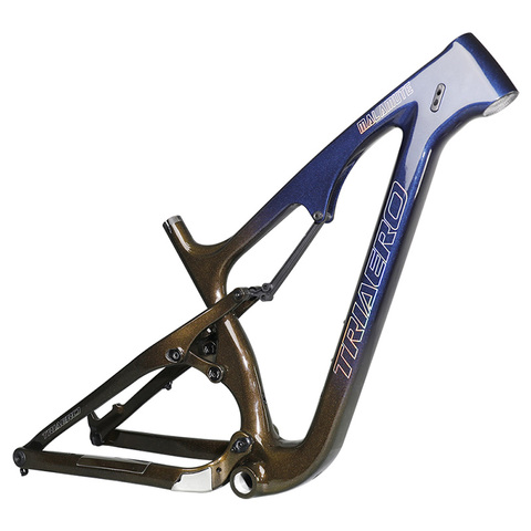 Triaero 26 pouces 4.8 pneus carbone graisse vélo cadre neige suspension vélo SN04 avec haut de gamme caméléon peinture ► Photo 1/5