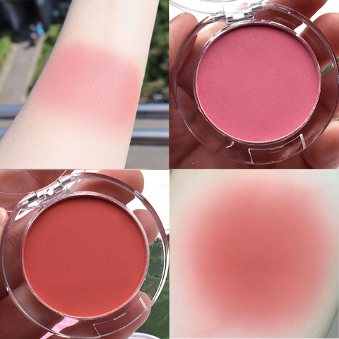 Lait thé Blush pêche palette 6 couleurs visage minéral Pigment joue fard à joues poudre maquillage professionnel Contour ombre rose fard à joues ► Photo 1/6