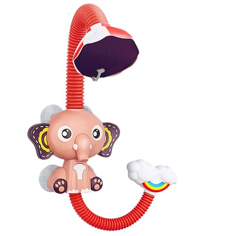 Jouets de bain bébé jeu d'eau éléphant modèle robinet douche électrique jet d'eau jouet pour enfants natation salle de bain bébé jouets ► Photo 1/6