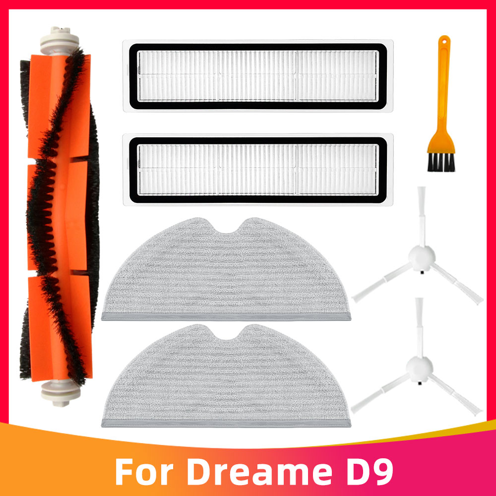 Kit de remplacement pour Xiaomi Dreame D9, brosse rotative à rouleaux, filtre Hepa, vadrouille, pièces de rechange pour aspirateur Robot ► Photo 1/6