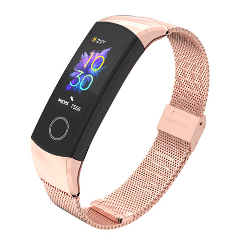 Dragonne pour Huawei Honor Band 4/5 sangle Bracelet intelligent Bracelet milanais métal Bracelet pour Bracelet d'honneur 4 Correa ► Photo 1/6