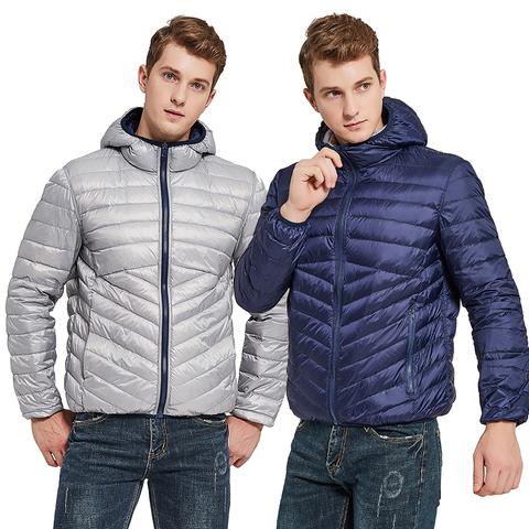 NewBang – doudoune Ultra légère avec capuche pour homme, Parka réversible avec plumes Double face, automne et hiver ► Photo 1/6