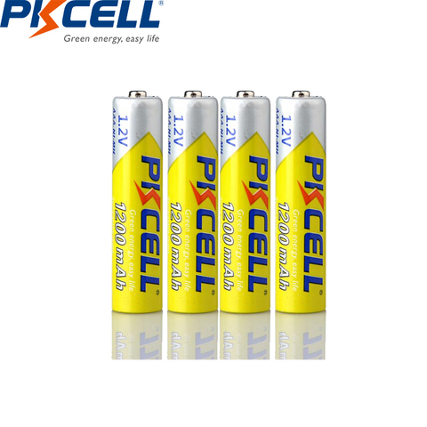 2/4/8 pièces PKCELL AAA NIMH batterie aaa Batteries rechargeables 1200mAh 1.2V NI-MH aaa batterie pour jouets de lampe de poche ► Photo 1/6