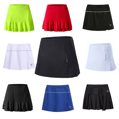 Nouvelle jupe de Tennis pour femmes, jupes de sport pour fille avec short de sécurité, jupes de Tennis de course pour femme, jupe de badminton à séchage rapide ► Photo 1/6