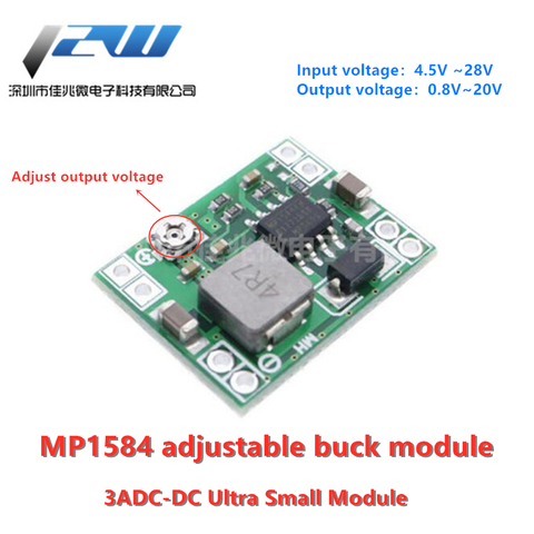 Module d'alimentation électrique MP1584EN DC-DC3A, Ultra petite, réglable, LM2596 24V à ► Photo 1/4