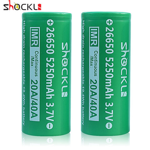 Batterie li-ion rechargeable pour lampe de poche, 26650, 26650 mAh, 5250mAh, 20a, 5000 V, torche DQG TINY ODF30, 3.7 ► Photo 1/5