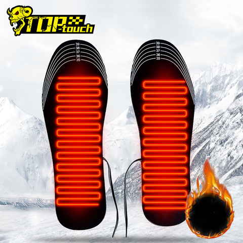 Bottes de moto semelle intérieure chauffante USB semelle intérieure chauffante hiver coussinet de pied chaud chaussettes coussinets Sports de plein air bottes chauffantes semelle intérieure # # ► Photo 1/6