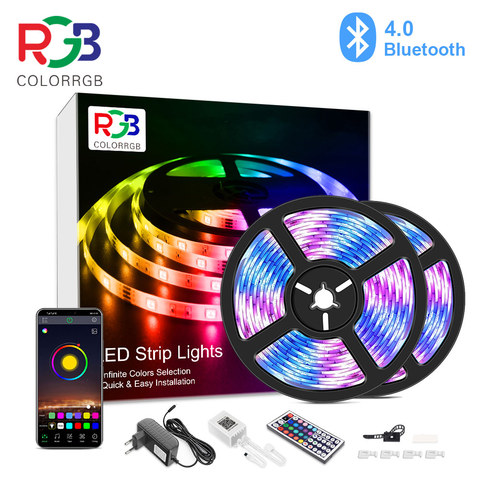 Ruban à LED,Bluetooth LED Ruban 10m 20m 5050 RGB SMD, Contrôlé par APP,Convient pour la maison, la cuisine,Pour Chambre, Bar, Fête ► Photo 1/6