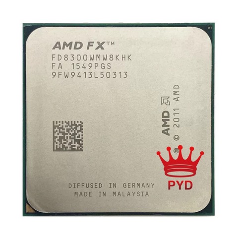 AMD huit cœurs FX 8300 3.3 GHz 8M Cache processeur d'unité centrale Socket AM3 + 95W FX-8300 en vrac FX8300 ► Photo 1/4