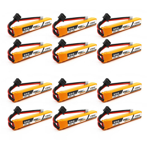 12 paquets CNHL MiniStar HV 350mAh 7.6V 2S 70C batterie Lipo avec PH 2.0 pour FPV ► Photo 1/6